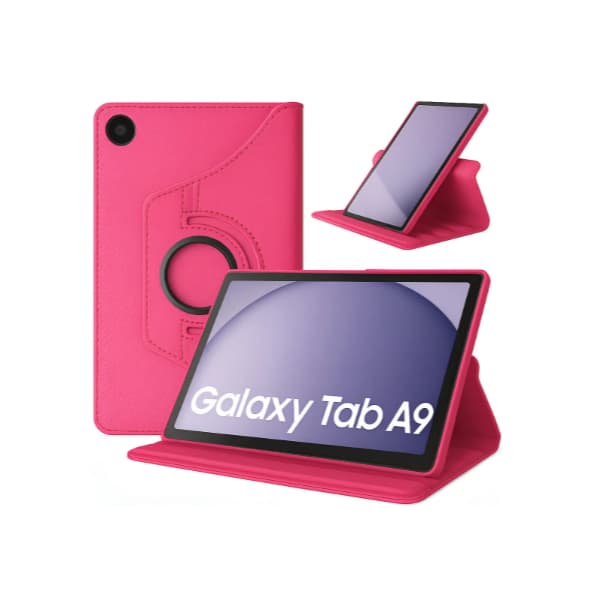 Capa Para Tablet 8.7 Tab A9 X110 X115 Giratória Anti Shock Cor Pink