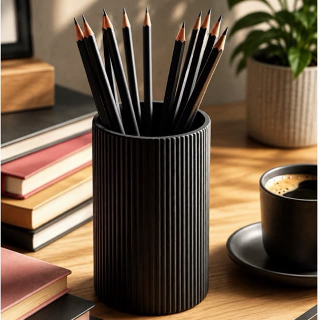 Porta Lápis e Pincéis  Decorativo Organizador de Mesa Escritório|Maquiagem