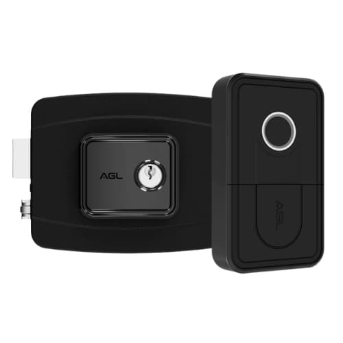 Fechadura Externa de Portão com Controle Remoto Biometria Tag AGL AL100R Bio Card