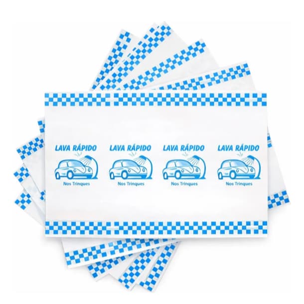 Tapete de Papel para Lava Rápido Lava Jato Automotivo Estética Descartável 250 ou 500 Unidades 47x32 cm