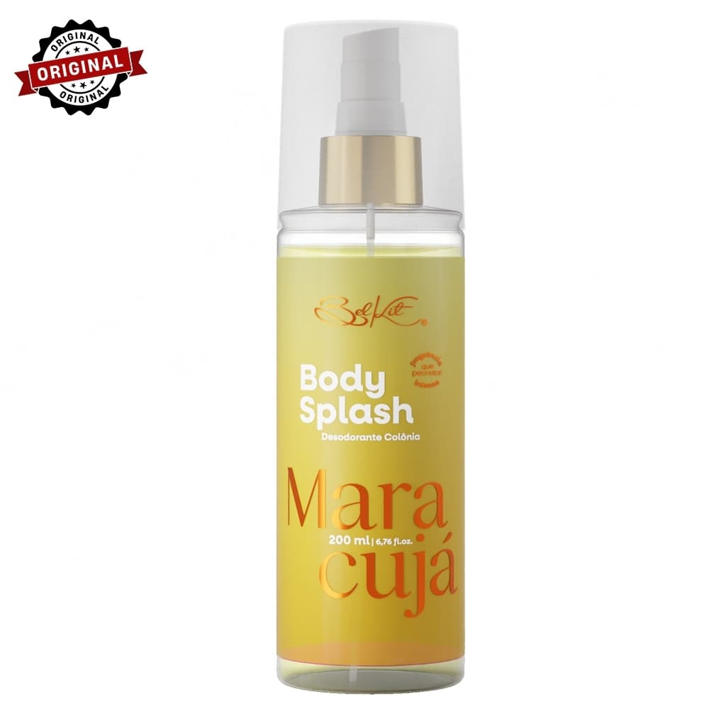 Body Splash Maracujá 200ml BELKIT | Alta Projeção | Alta fixação