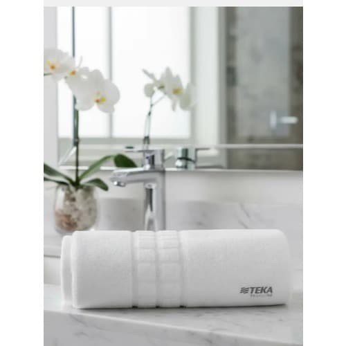 Kit Toalhas De Rosto Hotel Teka Profissional Branco Premium Salão Hotel Pousada