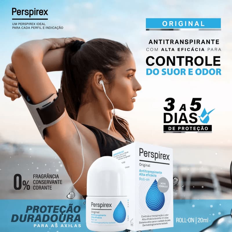 💯Para Melhorar Bromidrose Hiperidrose Odor Perspirex Oficial Antitranspirante Desodorante💯