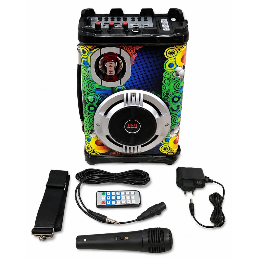 Caixa de Som Ecopower EP-2220 com Conexão Bluetooth e Rádio FM