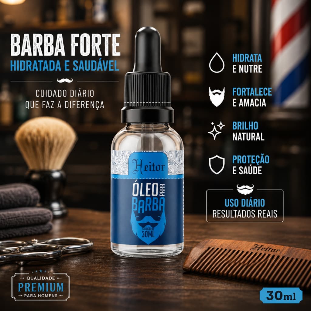 OLEO PARA BARBA HEITOR-30ML