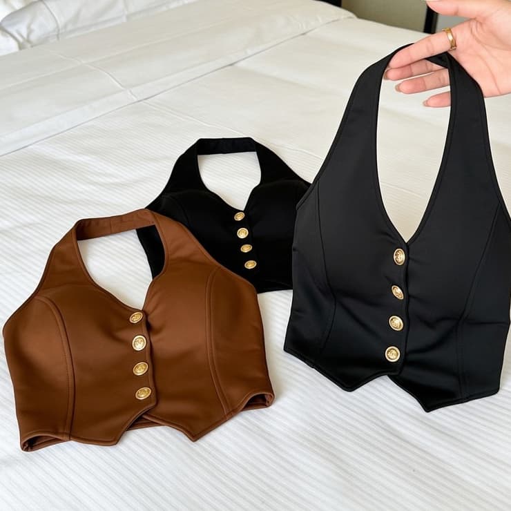 Colete Candy Feminino Neoprene - Moda Atual Tendencia Diversas Ocaciões