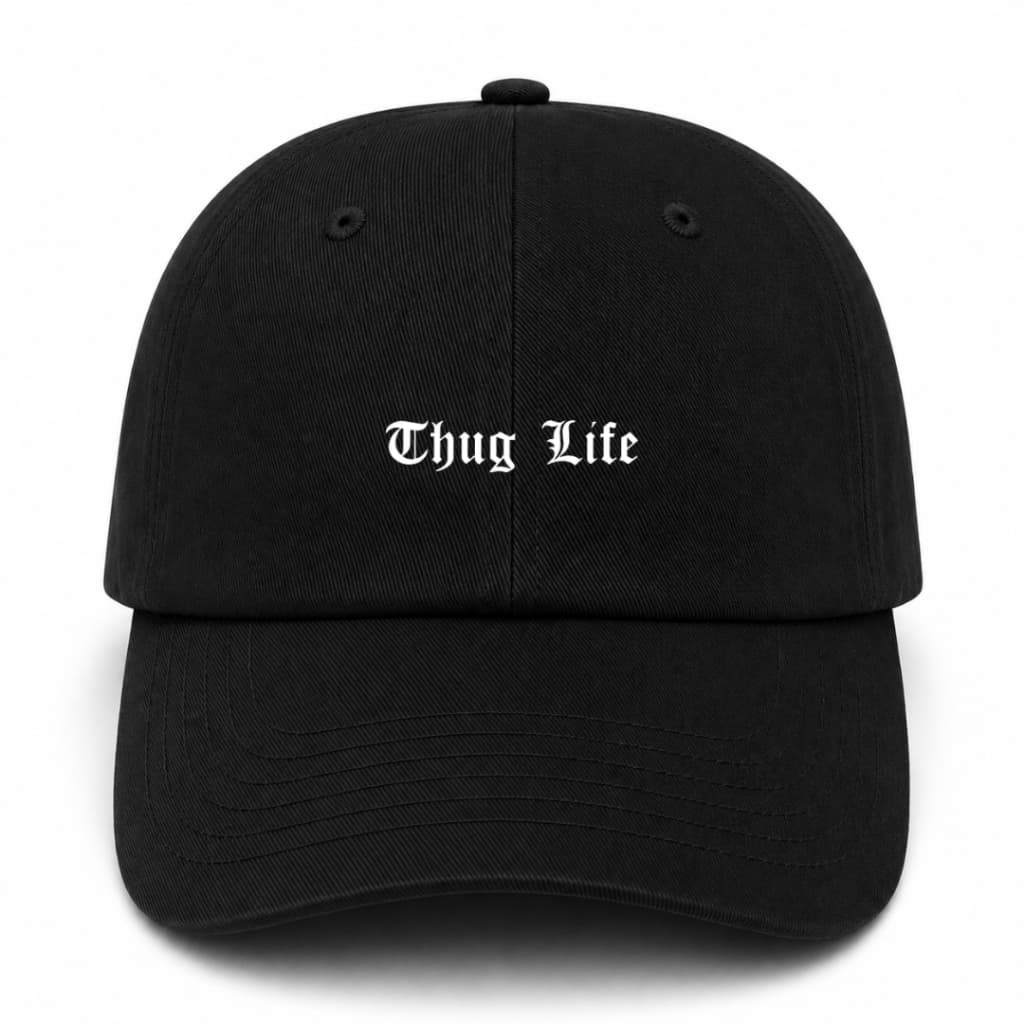 Boné Thug Life Premium baisebol dad hat Com Aba Curva Corridal  bone Boné Feminino Masculino Ajustável