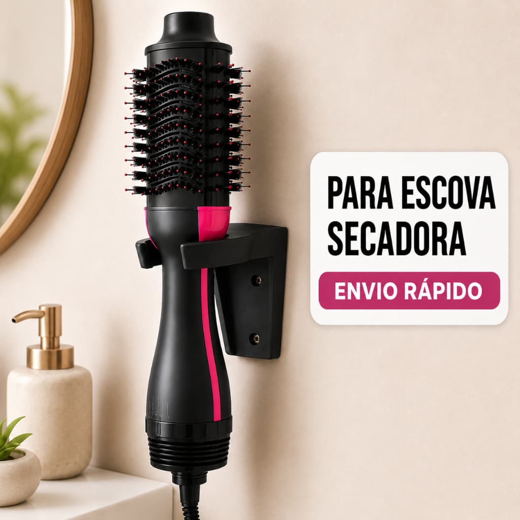 Suporte Para Escova Secadora Alisadora Britânia Mondial Revlon Taiff Parede Resistente