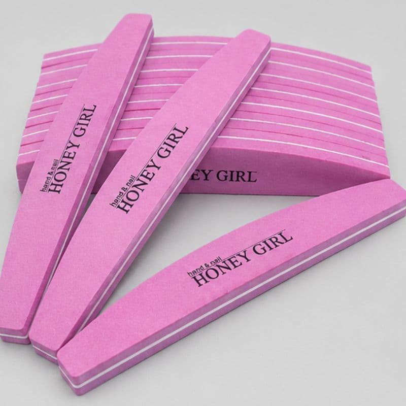 Kit 10 Unidades Lixas Buffer Polidora Honey Girl 100/180
