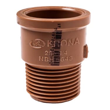 Adaptador Curto 25mm x 3/4" Soldável em PVC 0331 Krona
