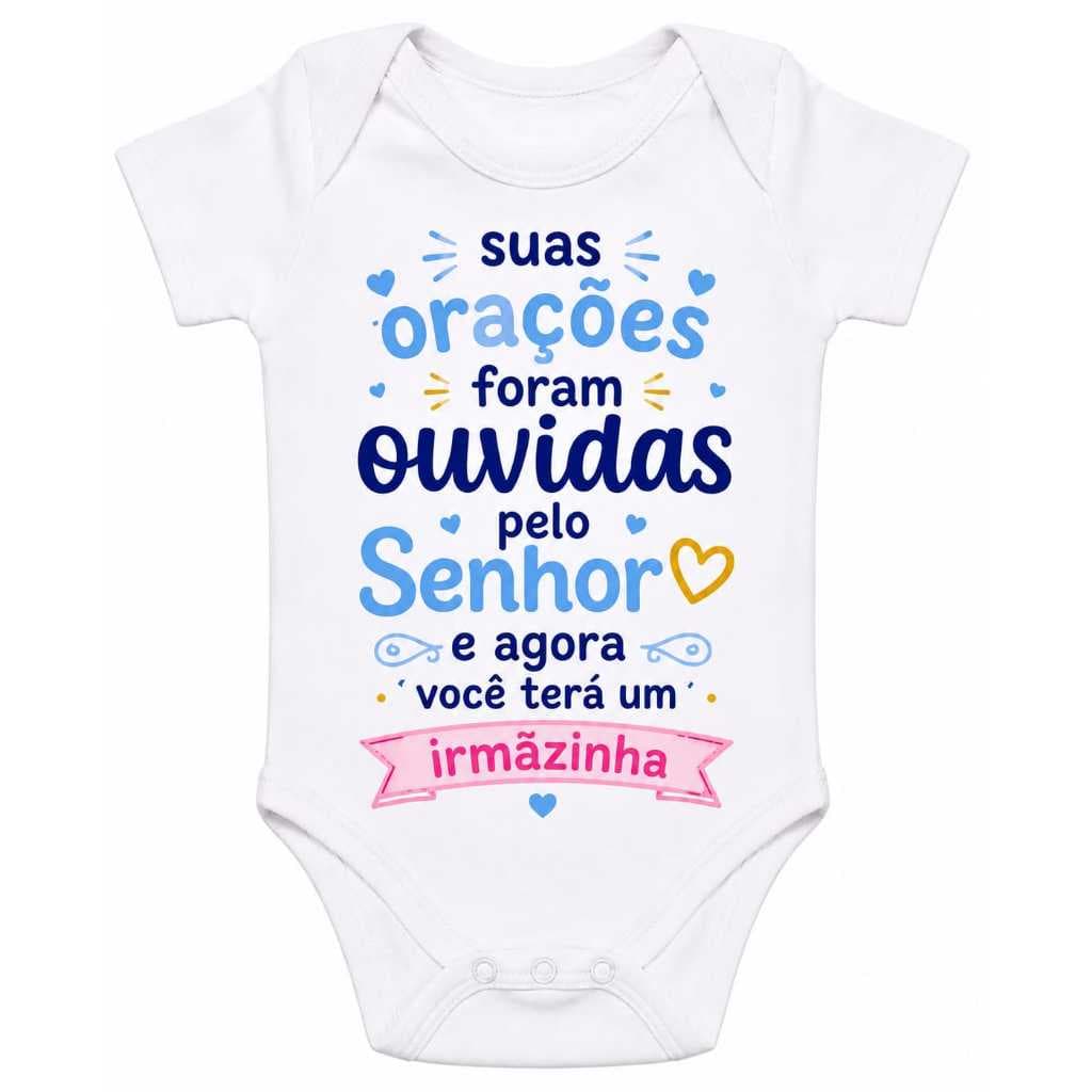 Body Orações Ouvidas Irmãozinho Irmãzinha Personalizado
