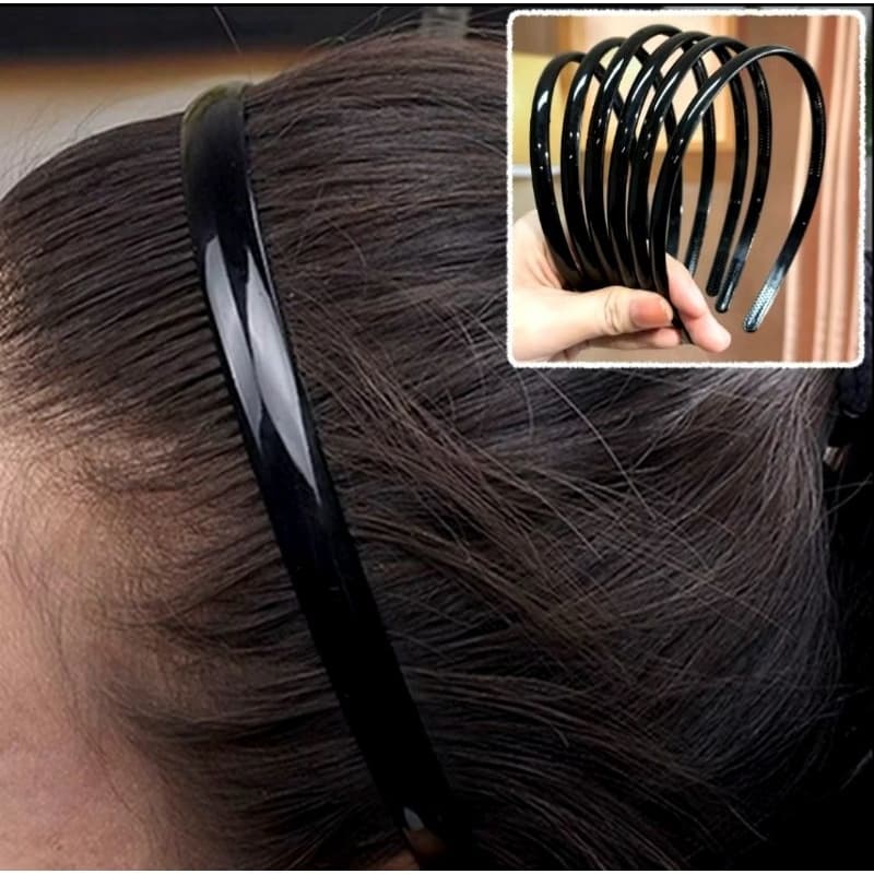 Kit 6 Tiara de Cabelo Slim Unissex Praticidade e Estilo para Homens e Mulheres Acessório de Moda Versátil