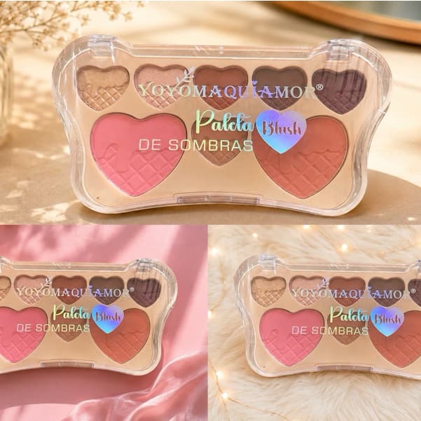 Paleta de Sombra Glitter 4 Cores YoYo Maqui Amor | Alta Pigmentação