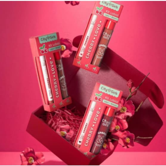 Kit Labial - Cherry Love - City Girls