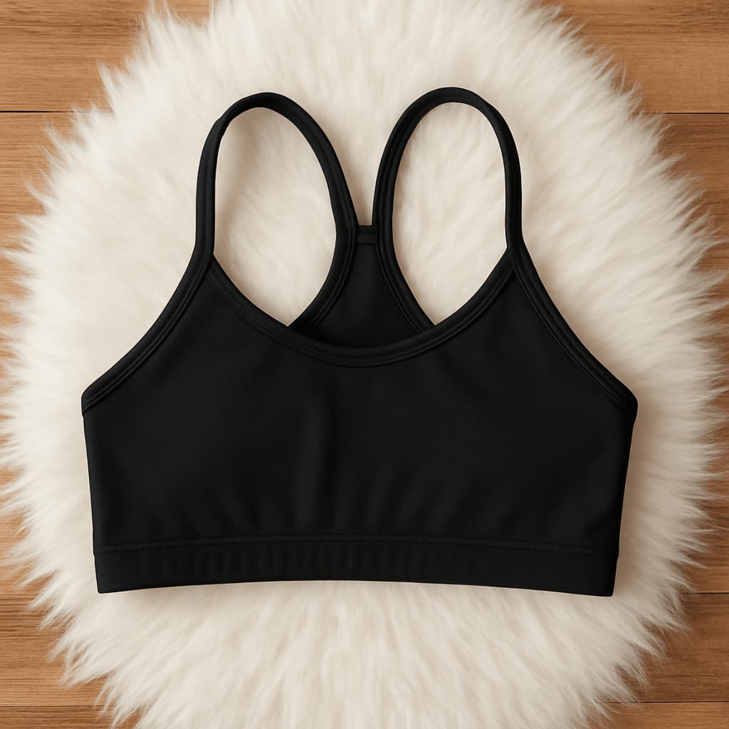 Top Alça Cropped Feminino Costa Nadador Preto e Onça - Envio em 24h