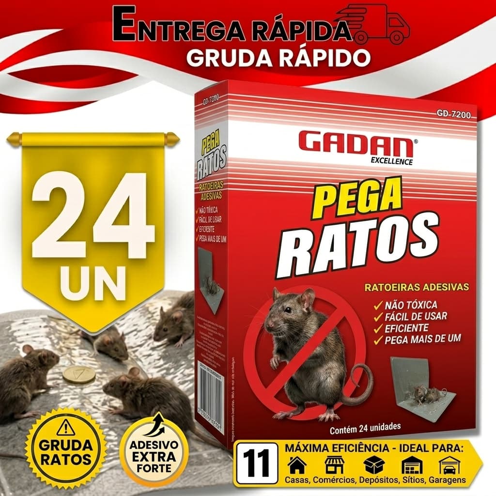 KIT 24/12/10/8/4 Cola Adesiva Para Pragas e Insetos Qualidade Garantida