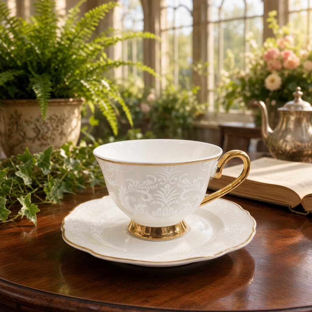 Jogo de Xícaras Café Chá de Luxo Collection La Francesa - Elegante