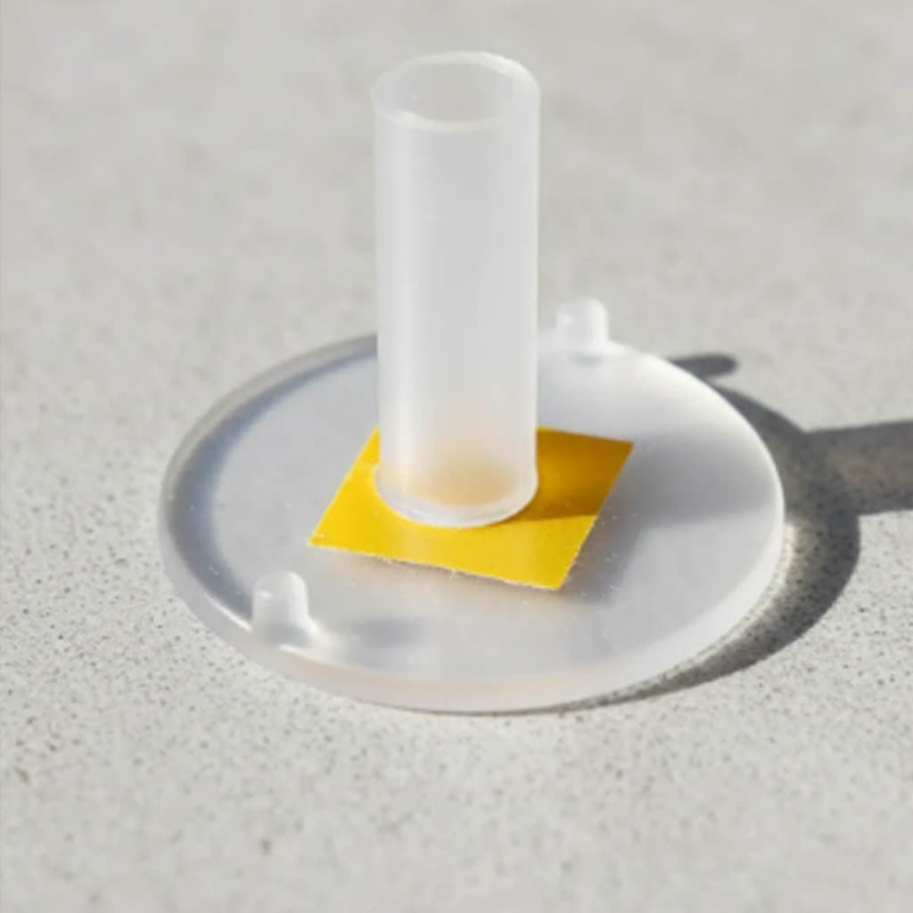 100 Base de Mesa C/ Adesivo Pega Balão Varetas Bexiga Centro mesa Canudo Segura Simples Transparente