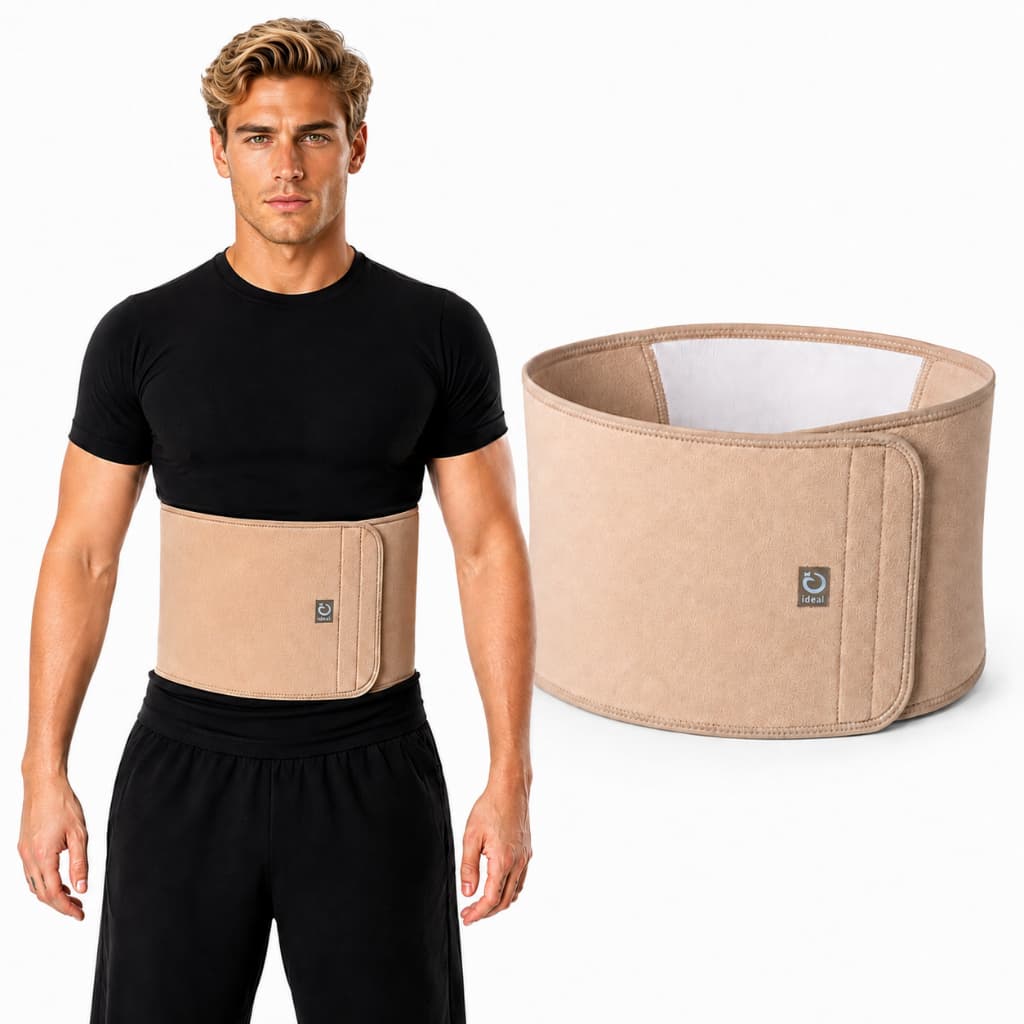 Faixa Cina Abdominal 25 cm Altura Compressão Lombar Postural Modeladora Pós-Operatória Ortopédica Unissex