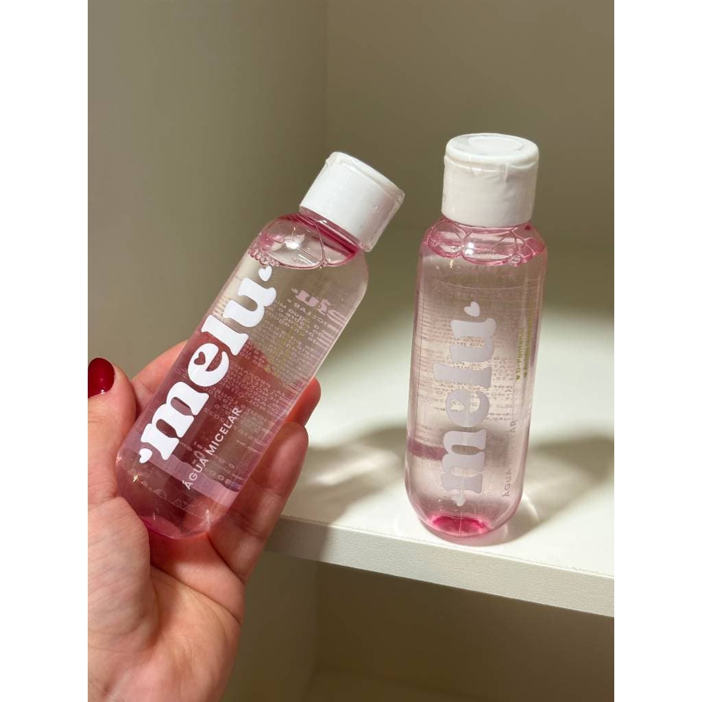 Melu Água Micelar para Pele Sensível - Hidratação e Limpeza Suave - Ideal para Cuidados Diários com a Pele - 100 ml