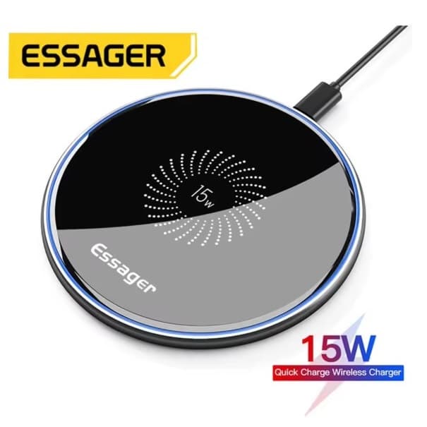Carregador Indução Essager Sem Fio 15w Carregamento Rápido