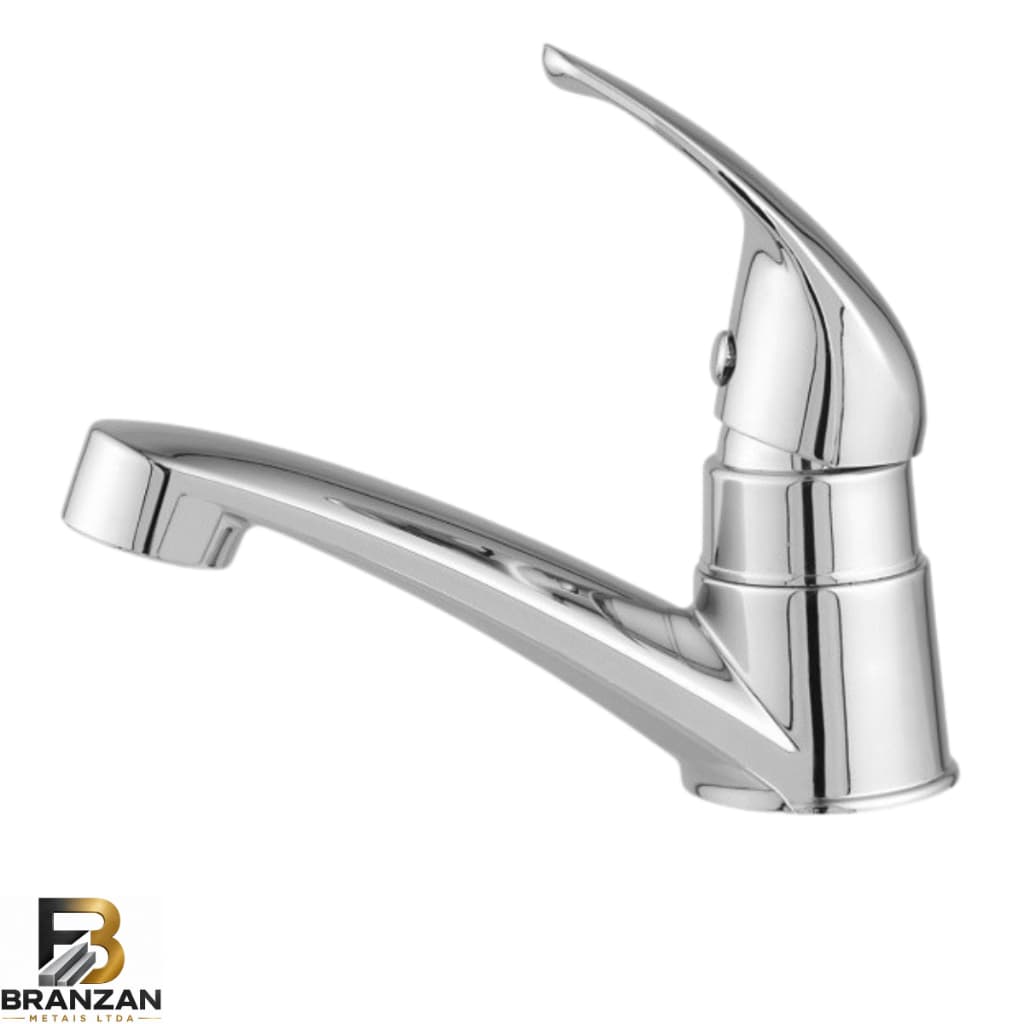 Torneira Lavatório Fecho Rápido Monocomando Cromada 1/4 Volta ABS Banheiro Lavabo Pia