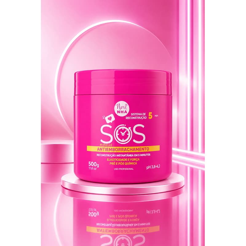 Máscara para Hidratação Profunda Reconstrução Capilar SOS Life Hair Tratamento Capilar