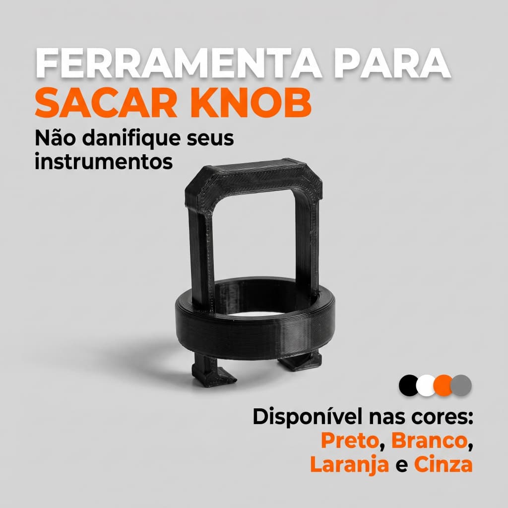 Saca Knob para Guitarra e Baixo – Ferramenta Removedor de Knobs