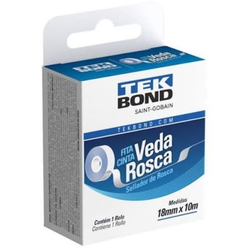 Fita Veda Rosca 18mmx10m Tek Bondd