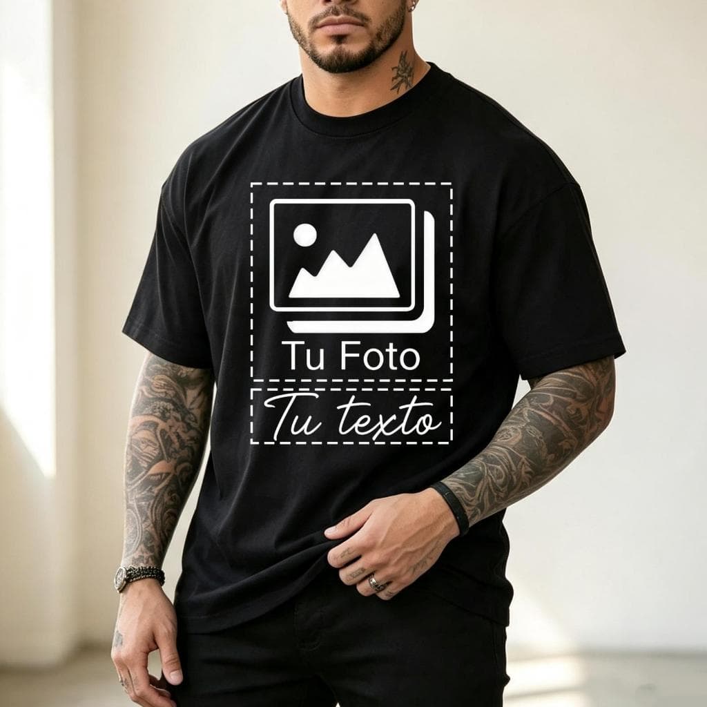 T-shirt Camiseta Personalizada com Foto e Texto| Presente para ele