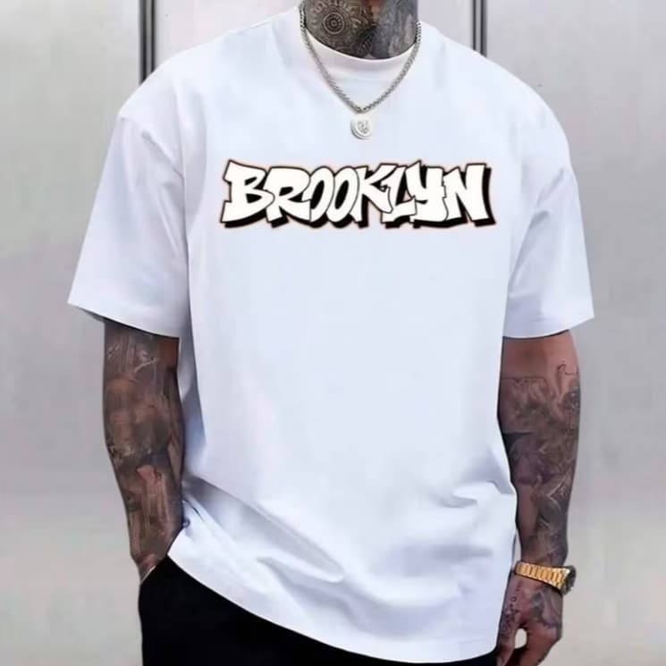 Camiseta Masculina Brooklyn Camisa masculina estilo e conforto