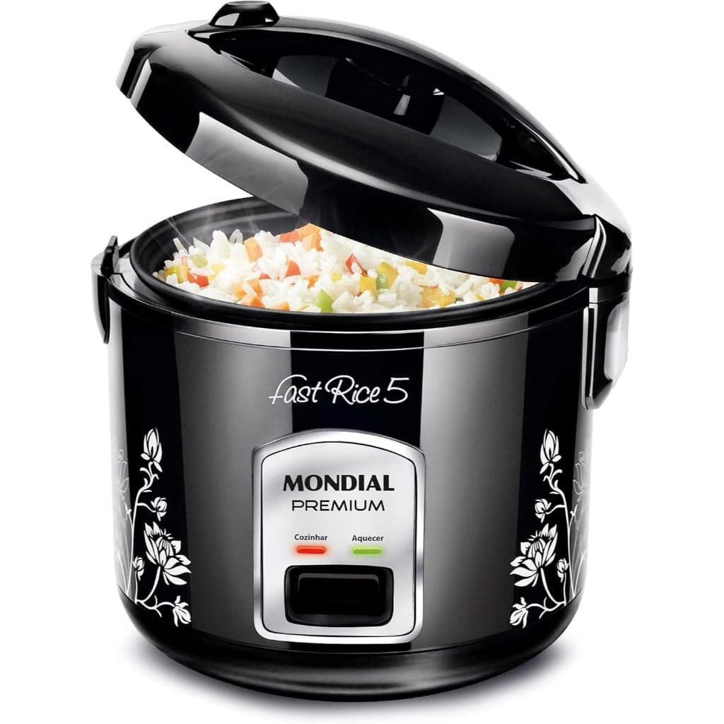 Panela De Arroz Fast Rice 5 Premium, Preto, 400W, 220V - NPE-08-5X