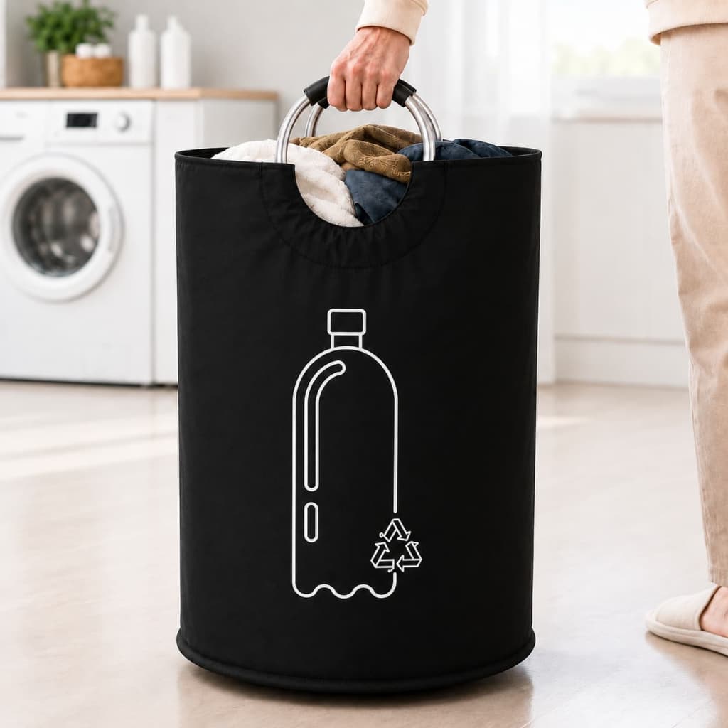 Cesto Roupa Suja Grande Dobrável Organizador Lavanderia Multiuso Impermeável com Alça Reforçada para Casa