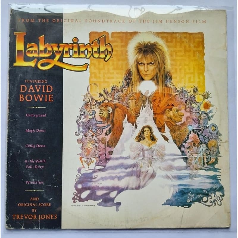LP Disco de Vinil Labirinto A Magia do Tempo David Bowie Trilha Sonora do Filme C/ Encarte