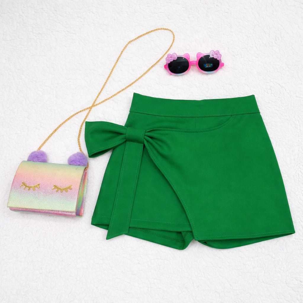 Shorts Saia Infantil Alfaiataria Meninas 04 ao 12 anos Verão Novidades Blogueirinhas