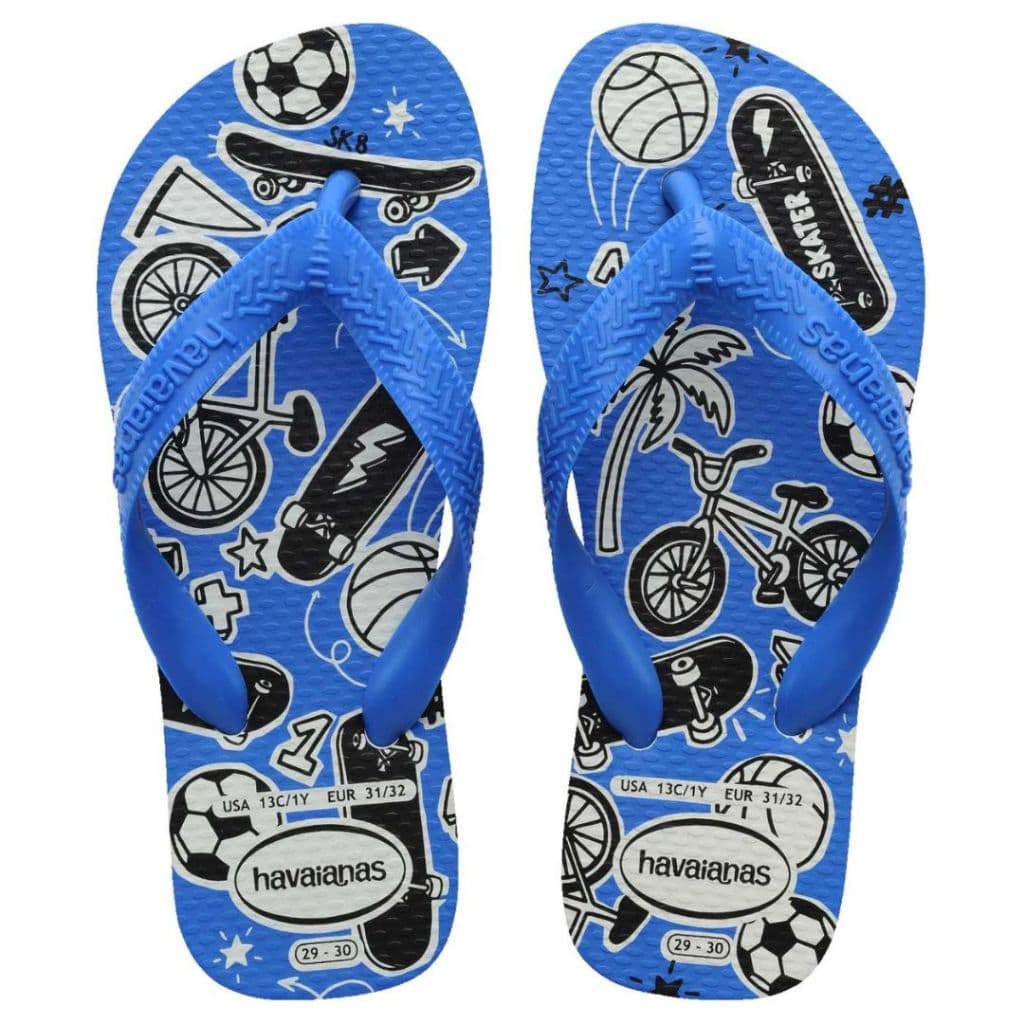 Chinelo Infantil Havaianas Original Athletic Kids Azul Oficial Criança Confortavel Dia a Dia