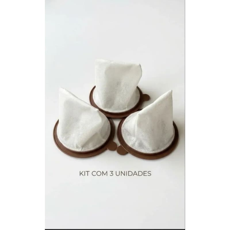 kit 3 coador de café/chá 103 Reutilizáveis pano TNT