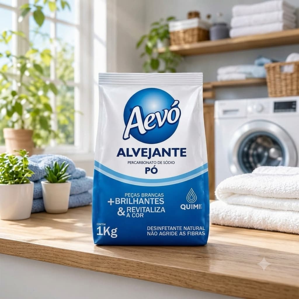Percarbonato de Sódio Aevó 1 kg – Alvejante sem Cloro | Branqueia, Limpa e Desinfeta