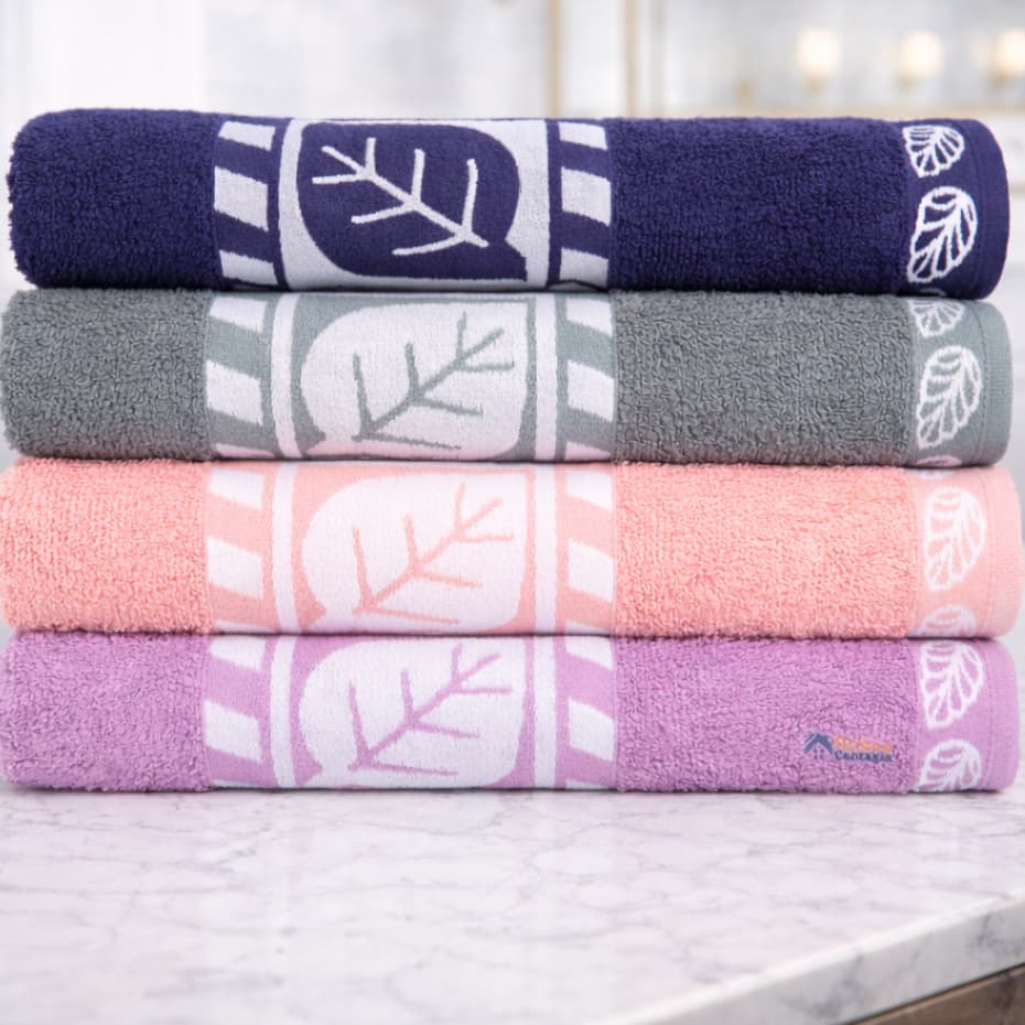 Toalha de Banho Grande 100% Algodão Bordada Luxo Premium Alta Absorção 1,35x75 cm Masculino Feminino
