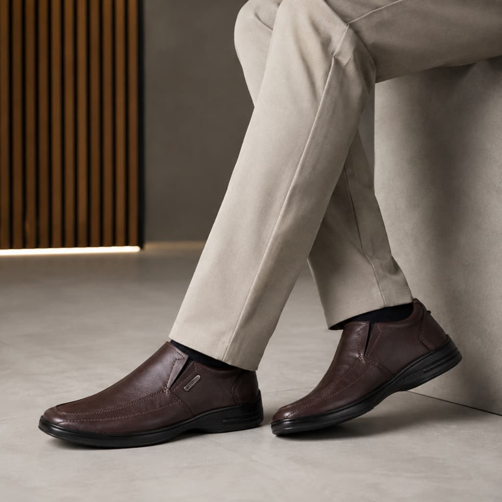 Sapato social masculino Elegante Sapato casual Resistente Confortável Antiderrapante Old money Oxford Reforçado Premium