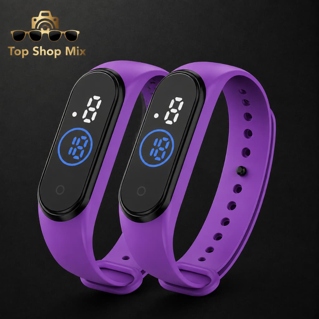 Relógio Digital M4 LED à Prova d'Água Unissex Esportivo Masculino Feminino