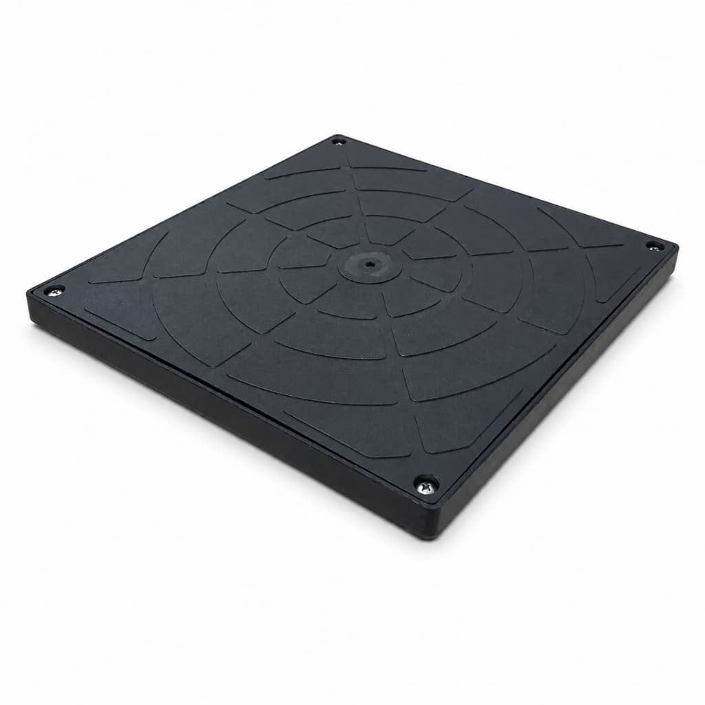 Tampa Passagem Inspeção Pluvial Caixa Gordura Esgoto Reforçada Com Parafuso 27x27cm