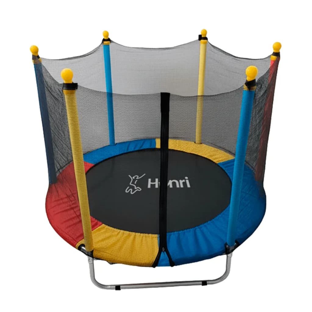 Cama Elástica Pula Pula Infantil 1,40m My First Henri Trampolim Rede Proteção Reforçada