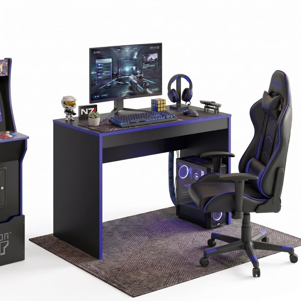 Mesa para Computador e Estudo - Escrivaninha- Ideal para Quarto Gamer e Home Office 90cm