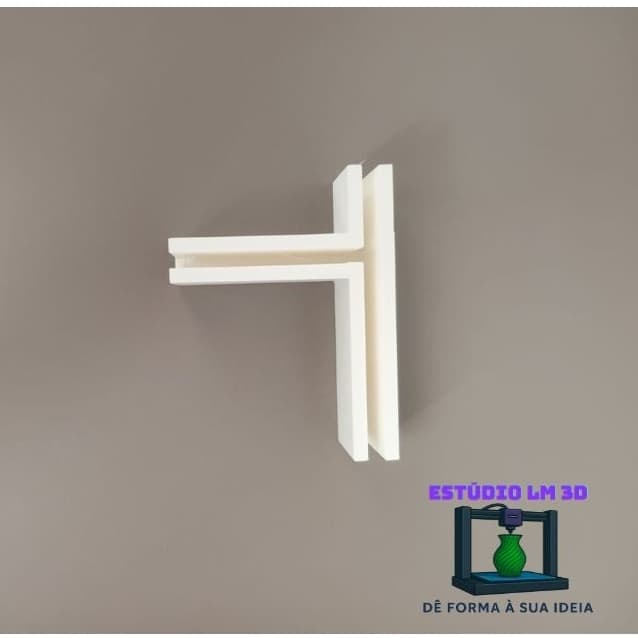 1(Uma) UNIDADE Cantoneira em T 3mm (UNIDADE) - ideal para união de placas em MDF