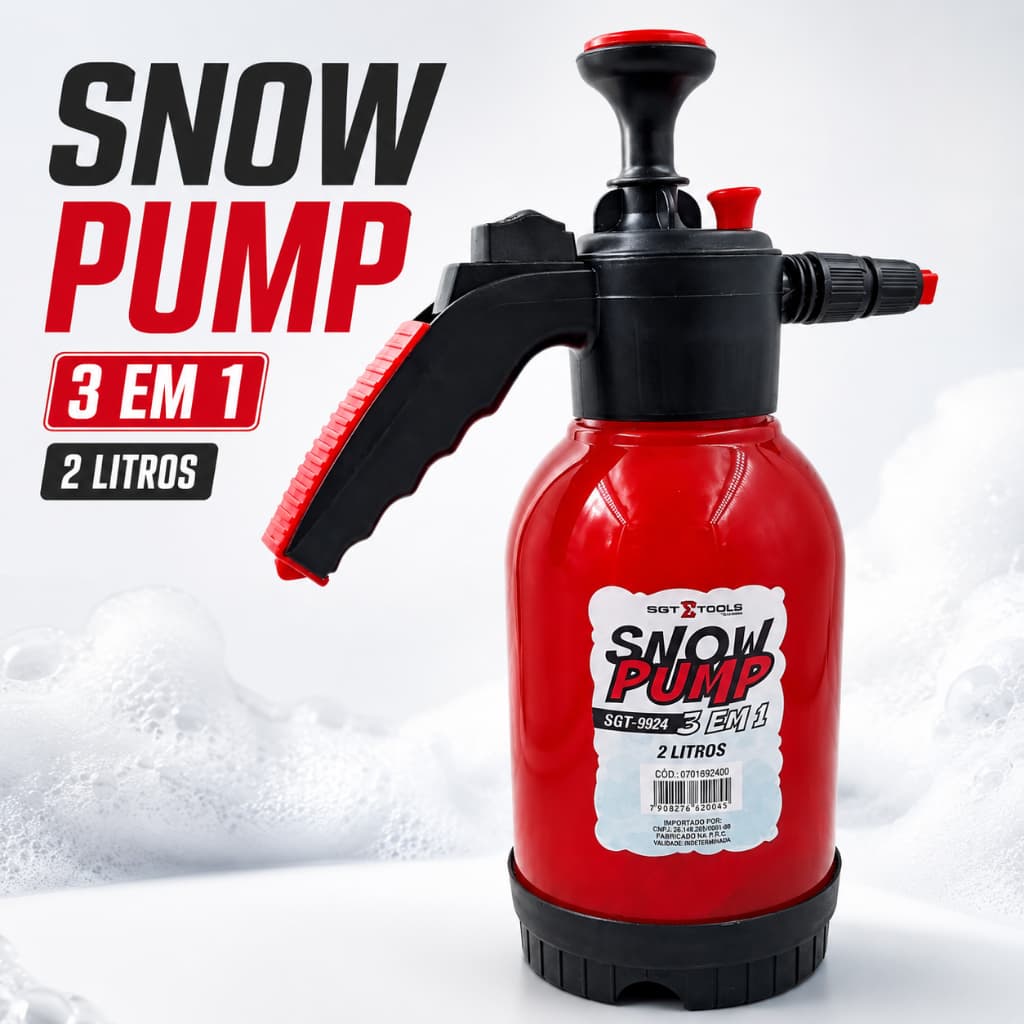 Snow Pump Pulverizador Manual 2 Litros Sigma Tools Sgt 9924 3 Em 1 Estetica Automotiva Foam