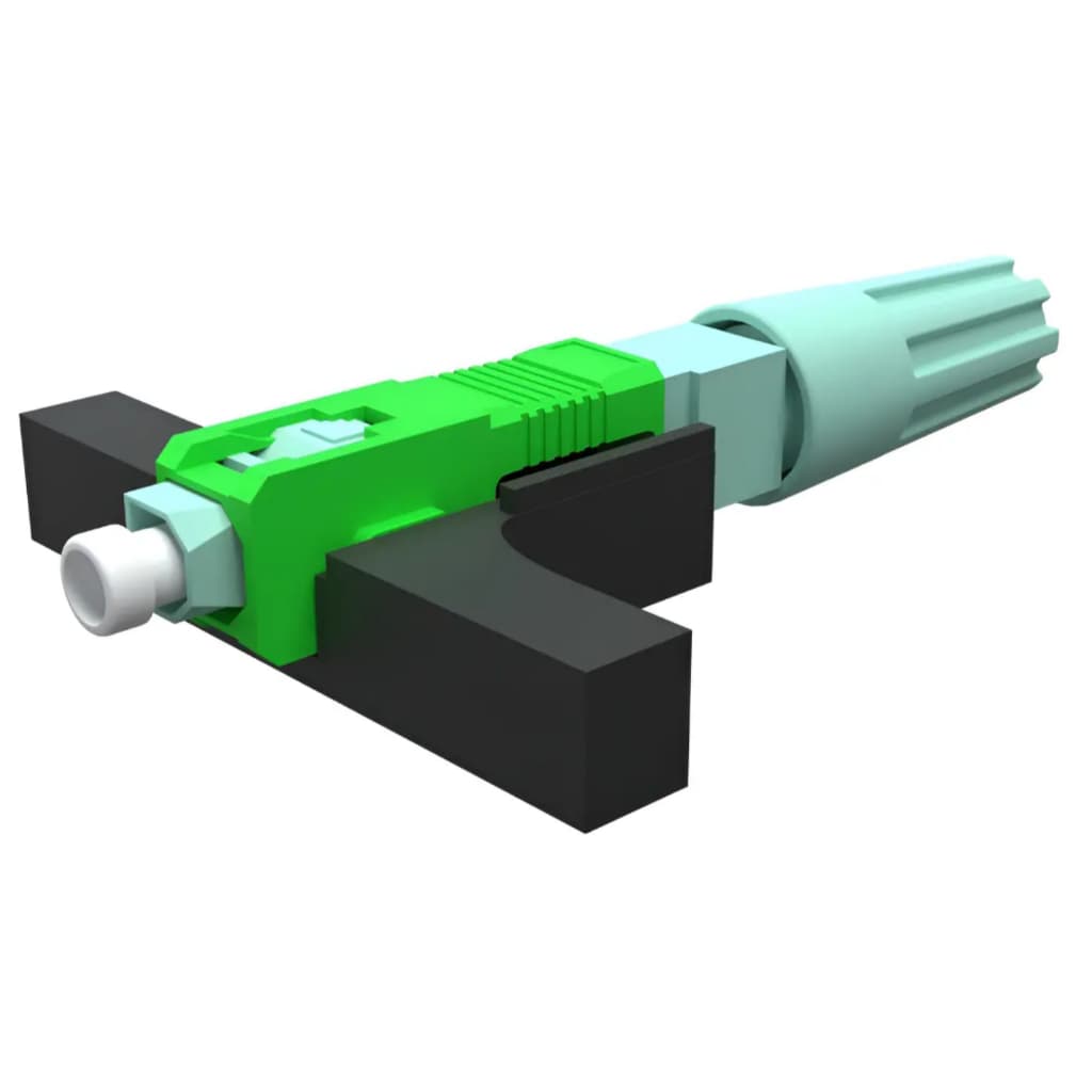 Kit 10 Conector de Fibra Óptica T-Rosca SC/APC