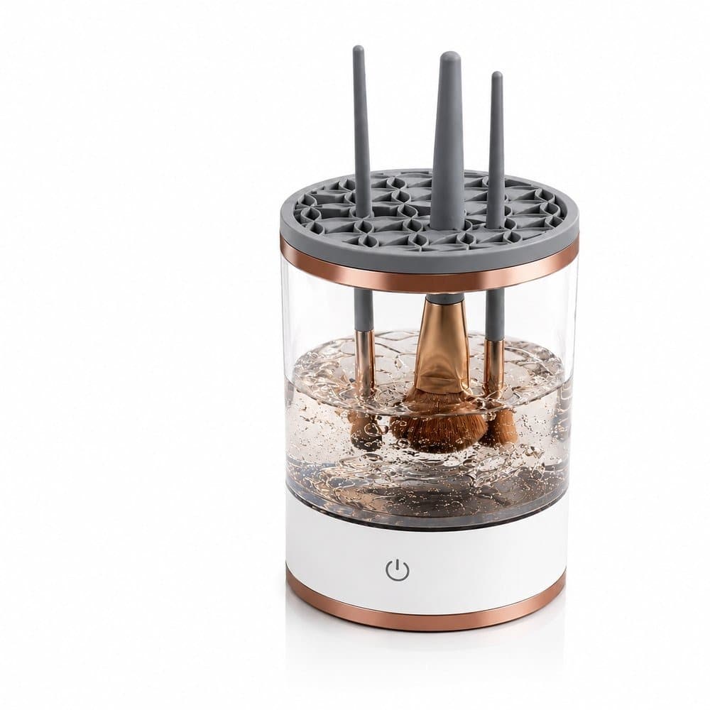 Limpador Elétrico de Pincéis de Maquiagem Automático Lavador e Secador USB