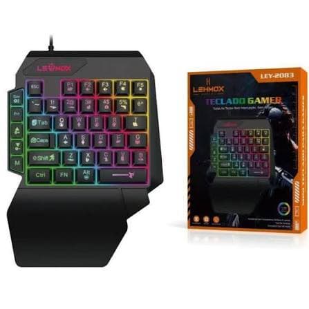 Mini Teclado Com Fio Gamer RGB LEHMOX LEY-2117