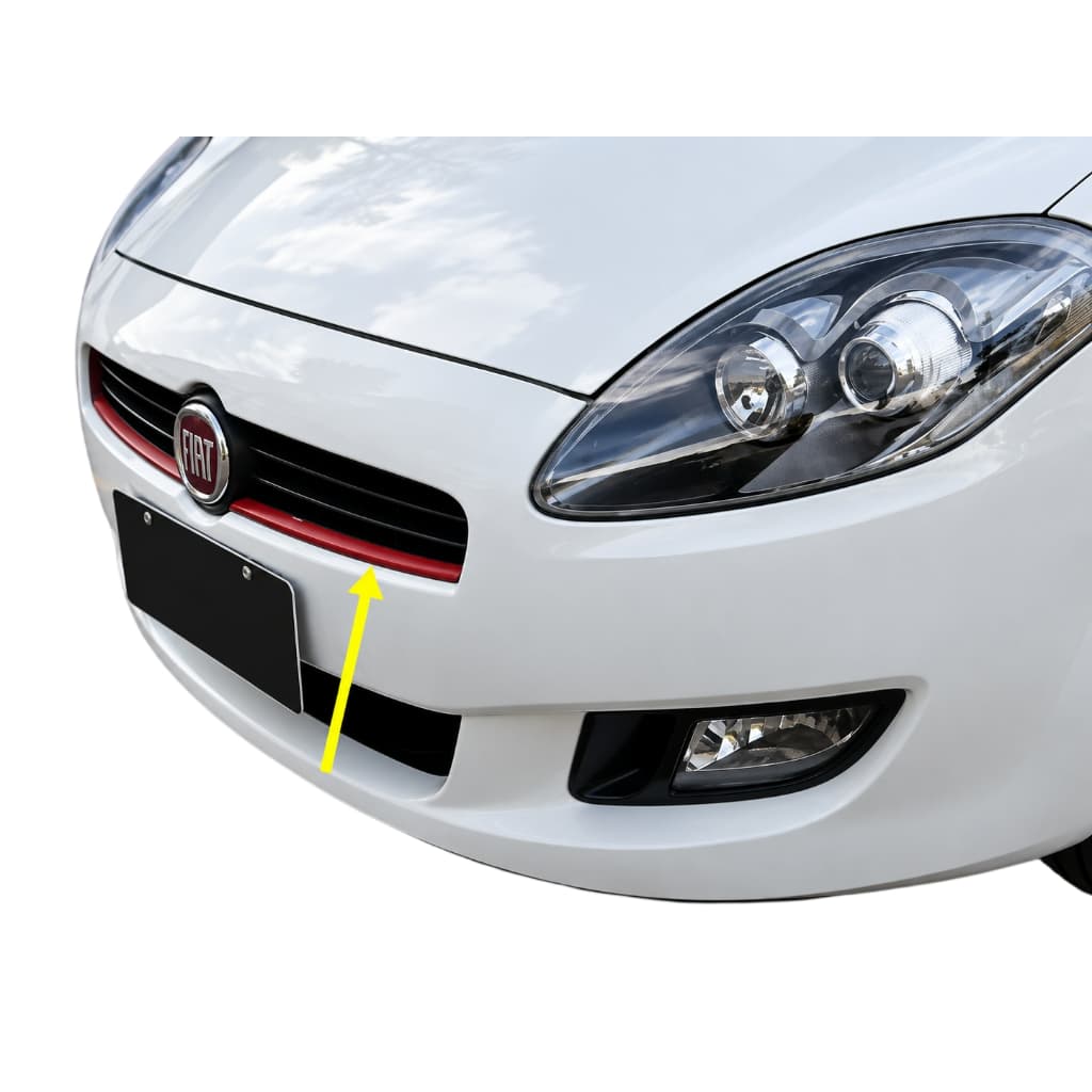 Aplique Friso Vermelho Grade Fiat Bravo Sporting